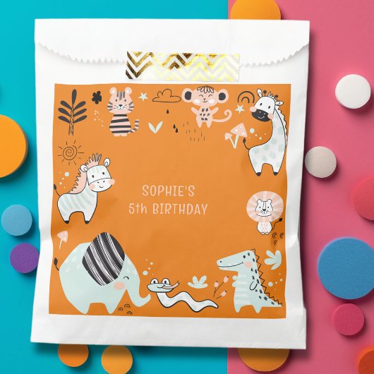 Wild safari dieren kinderen verjaardag bedankzakje