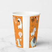 Wild safari dieren kinderen verjaardag papieren bekers (Rechts)