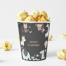 Wild safari dieren kinderen verjaardag papieren bekers