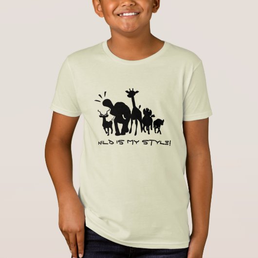 Wild Safari Dieren T-shirt (Voorkant)