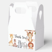 Wild Safari Dieren Verjaardagsfeestje Favor Box Bedankdoosjes (Geopend)