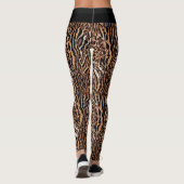 Wild Safari Dierenprint Patroon Leggings (Achterkant)