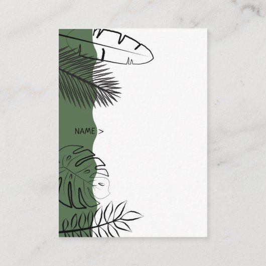 Wild Safari Elephant Rust Red Diaper Raffle Informatiekaartje (Achterkant)