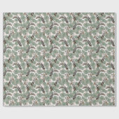 Wild Safari Giraffe Animal Verjaardagsfeest Cadeaupapier (Vlak)