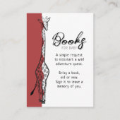 Wild Safari Giraffe Rust Red Books For Baby Informatiekaartje (Voorkant)