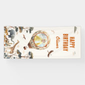 Wild Safari Hete Luchtballon Foto Spandoek (Horizontaal)