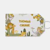 Wild safari kinderen cadeaulabel (Voorkant (Horizontaal))