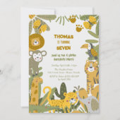 Wild safari kinderen kaart (Voorkant)