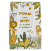 Wild safari kinderen medium cadeauzakje (Achterkant)