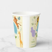 Wild safari kinderen papieren bekers (Rechts)