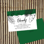 Wild Safari Leave Forest Green Books For Baby Informatiekaartje