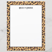 Wild Safari Leopard print papier (Voorkant)