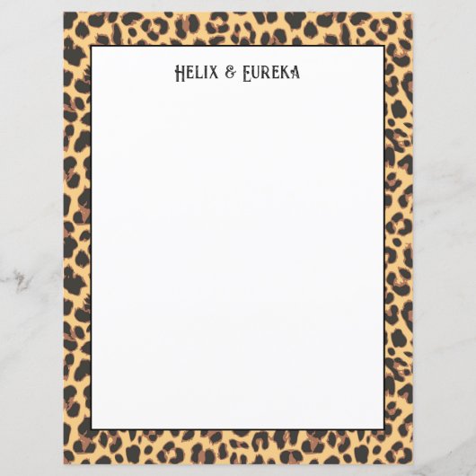 Wild Safari Leopard print papier (Voorkant)