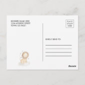 Wild Safari Lion King Baby Sho Uitnodiging Briefka (Achterkant)