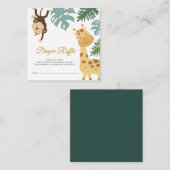 Wild safari luier loterij ticket kaart (Voorkant / Achterkant)