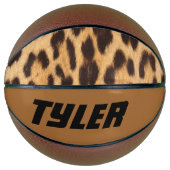 wild safari mode leopard print eigen namen basketbal (Voorkant)