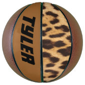 wild safari mode leopard print eigen namen basketbal (Verticaal)