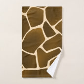 Wild Safari Natuurlijke Giraffe Print Bad Handdoek (Handdoek)