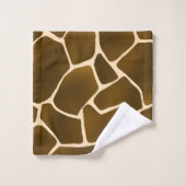 Wild Safari Natuurlijke Giraffe Print Bad Handdoek (Wasdoekje)