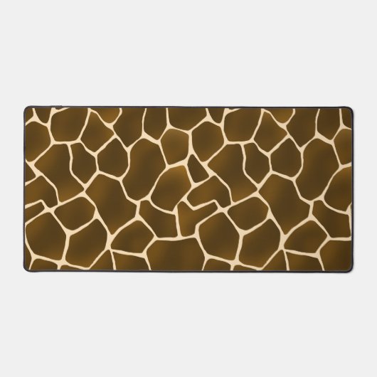 Wild Safari Natuurlijke Giraffe Print Bureaumat (Voorkant)