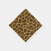 Wild Safari Natuurlijke Giraffe Print Servet (Hoek)