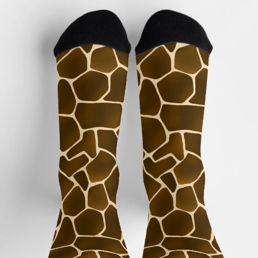 Wild Safari Natuurlijke Giraffe Print Sokken (Top)