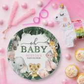 Wild Safari Oerwoud Animals Baby shower Paper Bord (Feest)