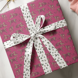 Wild Safari Oerwoud Luipaard Patterned Satijnen Lint