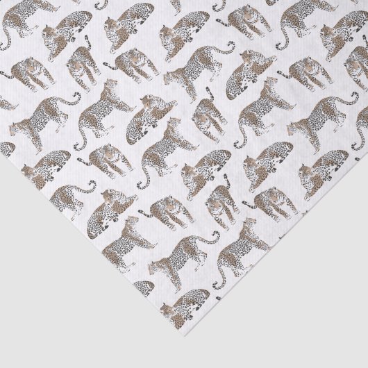 Wild Safari Oerwoud Luipaard Patterned Tissuepapier (Detail)