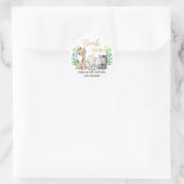 Wild Safari Oerwoud Party Animals Bedankt Classic Ronde Sticker (Tas)