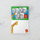 Wild Safari Photo Template Dank u kaart (Binnen)