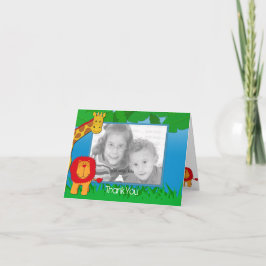 Wild Safari Photo Template Dank u kaart