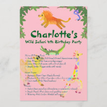 Wild Safari verjaardagsfeestje