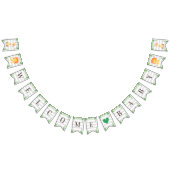 Wild Safari Welcome Baby Boy Shower Lion Giraffe Vlaggetjes (Alle)