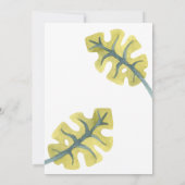 Wild Safari Zoo Birthday Uitnodiging (Achterkant)