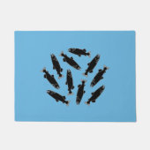 Wild Salmon Fish Pattern Deurmat (Voorkant)