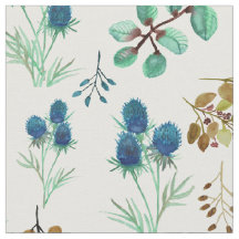 Wild Scottish Blue Thistle Flower