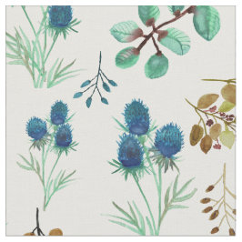 Wild Scottish Blue Thistle Flower Stof