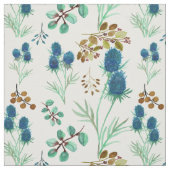 Wild Scottish Blue Thistle Flower Stof (Swatch)