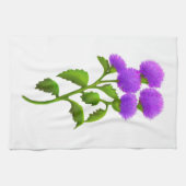 Wild Scottish Thistle Flowers Kitchen Towel Theedoek (Horizontaal)