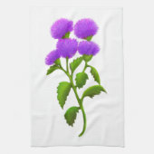 Wild Scottish Thistle Flowers Kitchen Towel Theedoek (Verticaal)