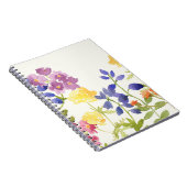 Wild Scottish Waterverf Flowers Spiral Notebook Notitieboek (Rechterzijde)
