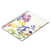 Wild Scottish Waterverf Flowers Spiral Notebook Notitieboek (Linkerzijde)