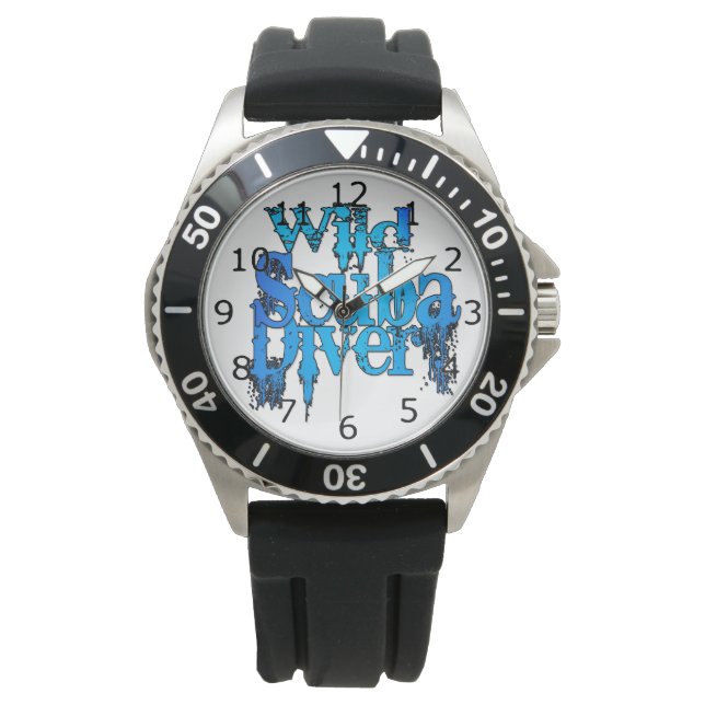 Wild Scuba Diver Horloge (Voorkant)