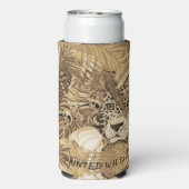 Wild Sepia Leopard Can Cooler  (Seltzer Achterkant)