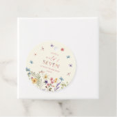 Wild & Seven Wildflower 7th Birthday Party Bedankjes Labels (In situ)