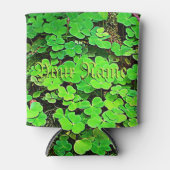 Wild Shamrocks Gepersonaliseerde St. Paddy's Koelb Blikjeskoeler (Voorkant)