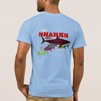 wild shark area cool t-shirt