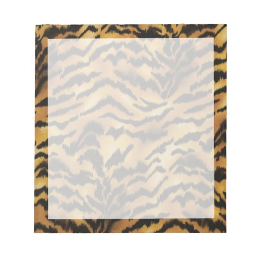 Wild Side Tiger afdrukken Notitieblok (Voorkant)