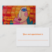 Wild Sinaasappel Hair Afsprakenkaartje (Voorkant / Achterkant)